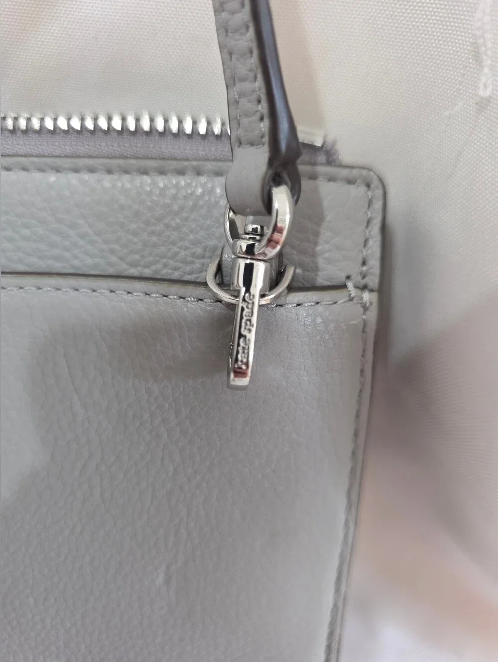 Kate Spade Gray Leather Crossbody WOC